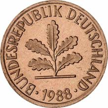 2 Pfennig 1988 F  