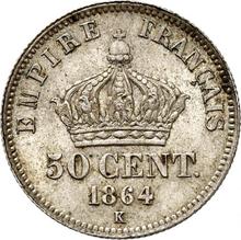50 Centime 1864 K  
