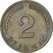 2 Pfennig 1968 J  