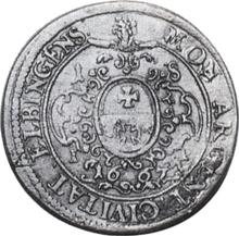 Ort (18 Groszy) 1667  IP  "Elbing"