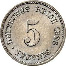 5 Pfennig 1905 J  