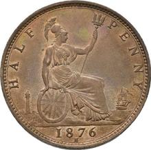 Halfpenny 1876 H  