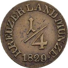 1/4 kreuzer 1829   