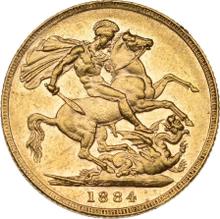 Sovereign 1884   WW "St. George"