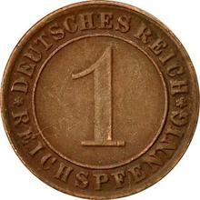 1 Reichspfennig 1928 G  