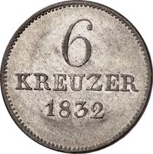6 Kreuzer 1832   