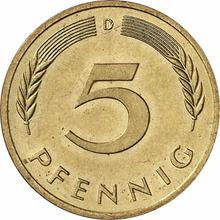 5 Pfennig 1985 D  
