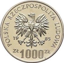 1000 Zlotych 1985 MW   "40 years of the UN" (Pattern)