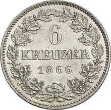 6 Kreuzer 1866   