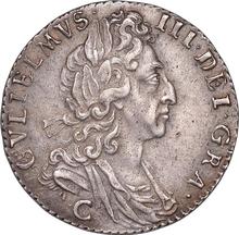 Sixpence 1697 C   "Third laureate bust"