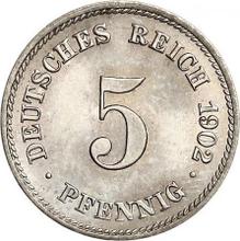 5 Pfennig 1902 E  