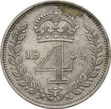 4 Pence (1 grote) 1934   