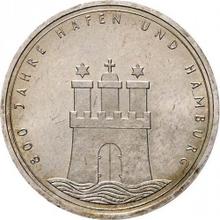 10 Mark 1989 J   "Port of Hamburg"