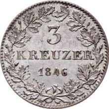 3 Kreuzer 1846   