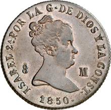 8 Maravedís 1850 Ja   "Denomination on obverse"