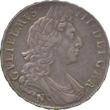 Halfcrown 1697 N   "Large Shields"