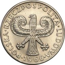 10 Zlotych 1966 MW   "Sigismundssäule" (Probe)