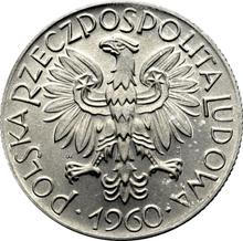 5 Zlotych 1960   WJ JG "Fisherman"