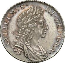 Shilling 1697    "Third laureate bust"