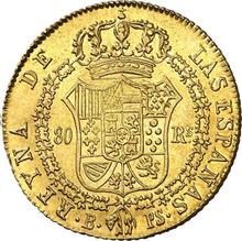 80 Reales 1838 B PS 