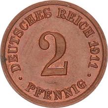 2 Pfennig 1911 D  