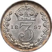 3 Pence 1897   TB