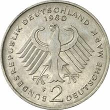 2 marki 1980 F   "Theodor Heuss"
