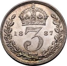 Threepence 1887    "Jubilee Head"