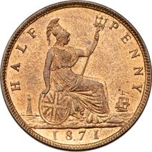 Halfpenny 1871   