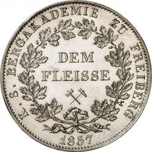 2 Thaler 1857  B  "Hard Work Award"