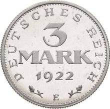 3 marki 1922 E  