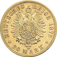 20 марок 1876 F   "Вюртемберг"
