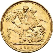 Soberano 1892 S  JEB "Retrato jubilar"