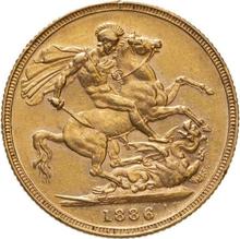 Sovereign 1886 S  WW "St. George"