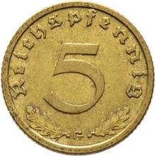 5 Reichspfennig 1936 G  