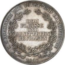 2 Thaler 1847  F  "Hard Work Award"