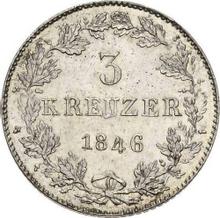 3 Kreuzer 1846   