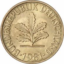 10 Pfennig 1981 D  
