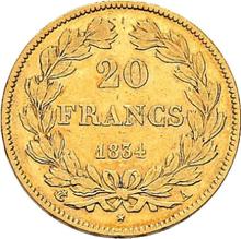 20 Francs 1834 A  