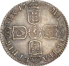 Sixpence 1697 C   "Third laureate bust"