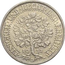 5 Reichsmark 1932 D   "Oak Tree"