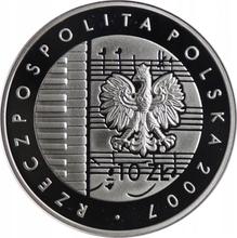 10 Zlotych 2007 MW  UW "125th Anniversary of Karol Szymanowski's Birth"