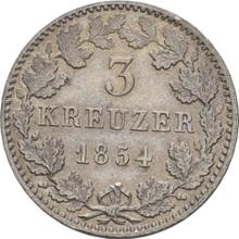 3 Kreuzer 1854   