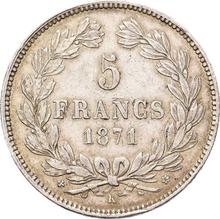5 Francs 1871 K   "No Motto"