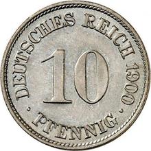 10 Pfennige 1900 F  