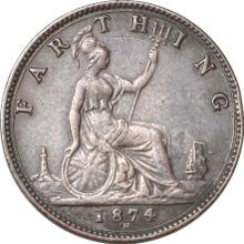 Farthing 1874 H  