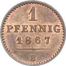 1 Pfennig 1867 B  