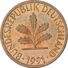 1 Pfennig 1991 F  