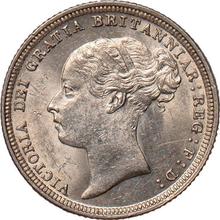 Sixpence 1885   