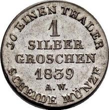 1 silbergroschen 1839  A.W. 
